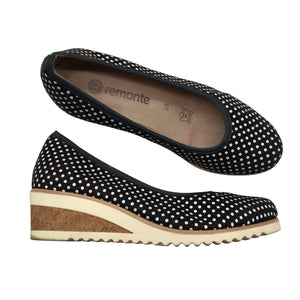 Unisex Remonte - Wedge heel shoes, size 38 - Black (1)