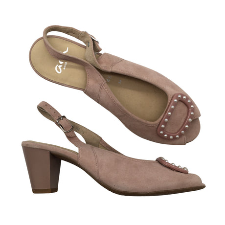 Unisex Ara - Open toe high heel shoes, size 37 - Light pink ()