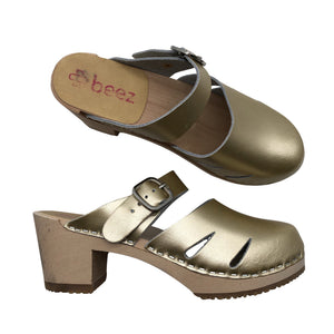 Unisex Beez - Slip-on shoes, size 38 - Gold (1)