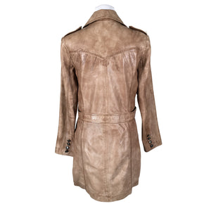 Unisex Mage - Leather jacket, size 38 - Brown (2)