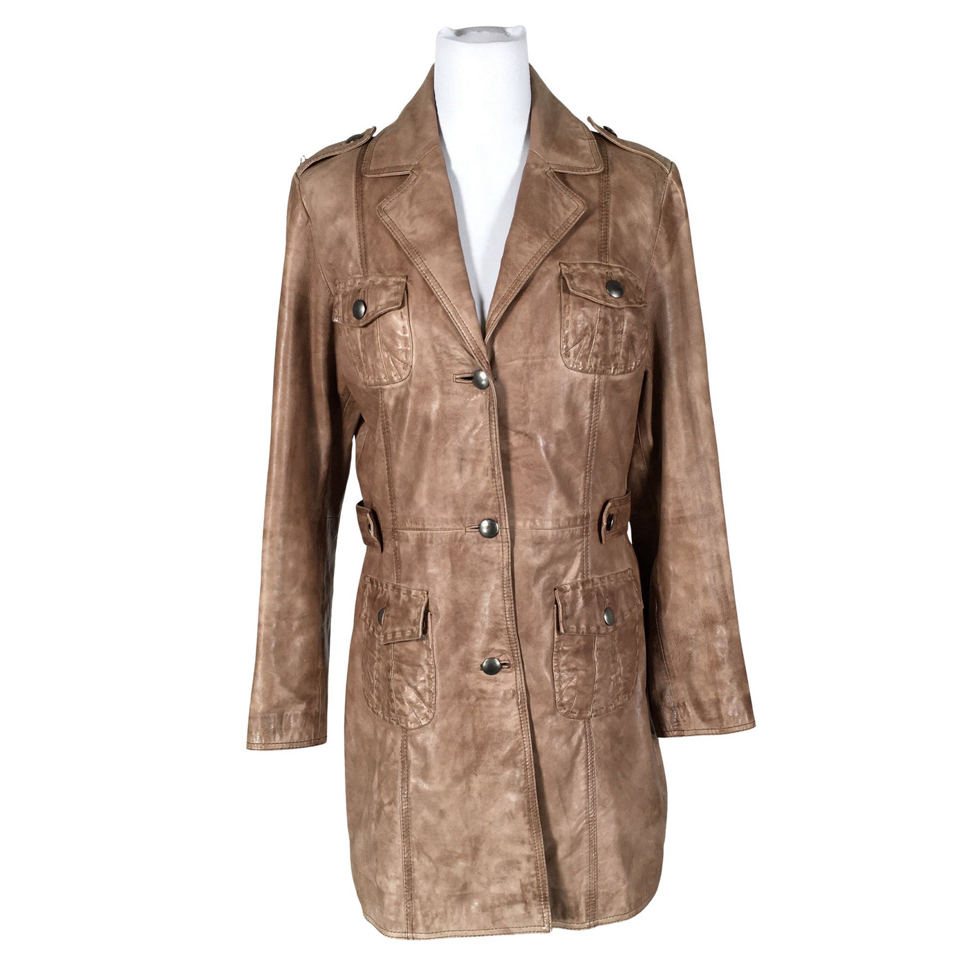 Unisex Mage - Leather jacket, size 38 - Brown (1)