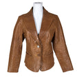 Unisex J.A.P - Leather jacket, size 40 - Brown ()