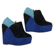 Unisex Sugarfree Shoes - Wedge heel shoes, size 38 - Blue ()