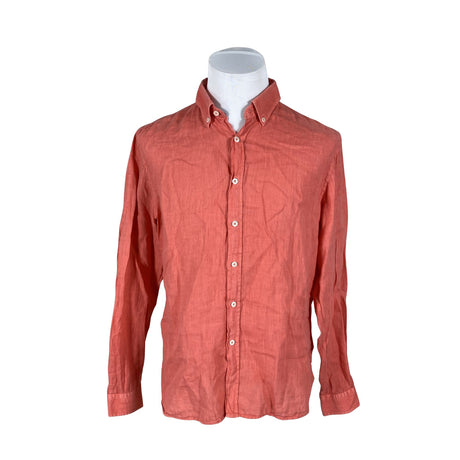 Unisex Robbie Moor - Collared shirt, size L - Orange ()