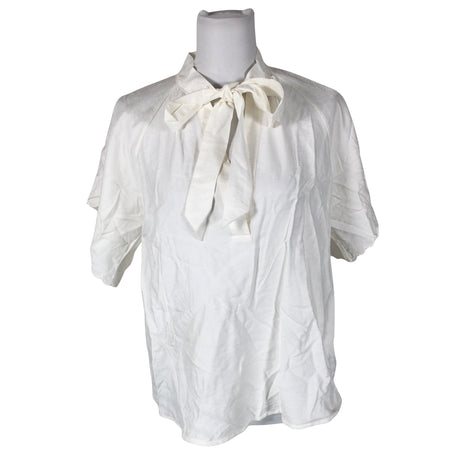 Unisex Bruuns Bazaar - Short-sleeved blouse, size 38 - White ()