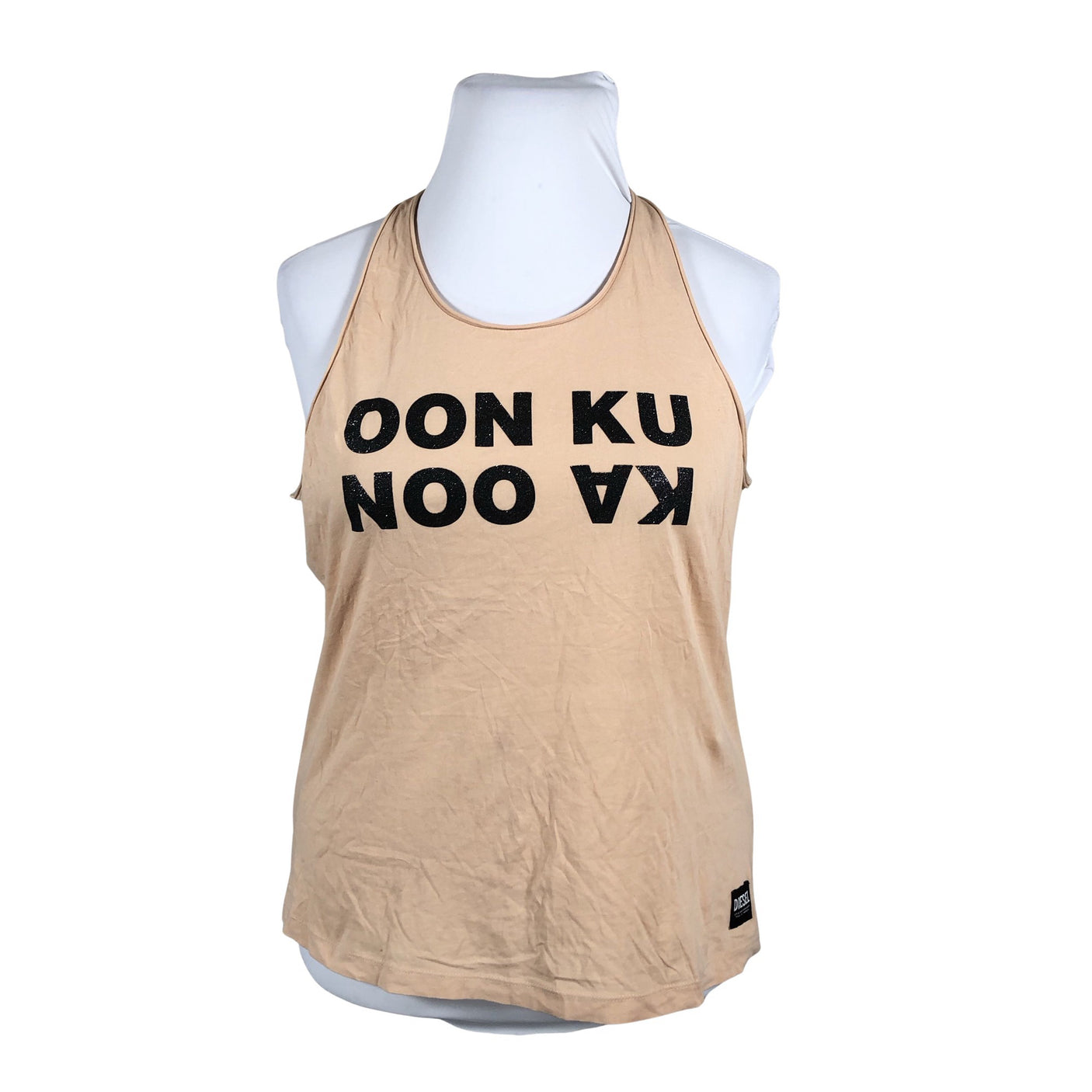 Unisex Diesel - Tricot tank top, size 42 - Light pink (1)