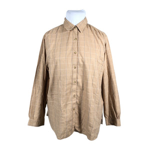 Unisex Uniqlo - Flannel shirt, size 44 - Beige (1)