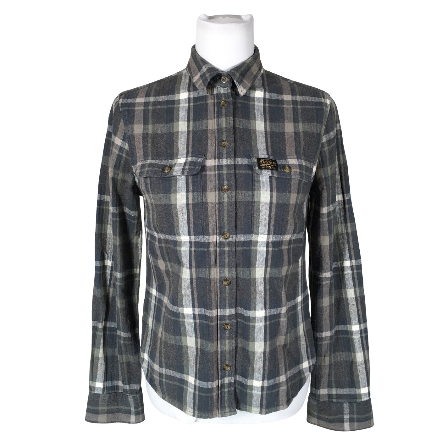 Unisex Superdry - Flannel shirt, size 34 - Green (1)