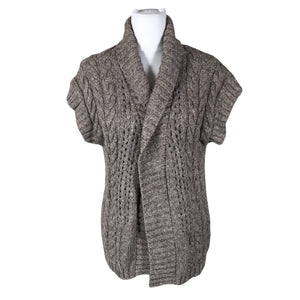 Unisex Massimo Dutti - Knit vest, size 40 - Brown (1)