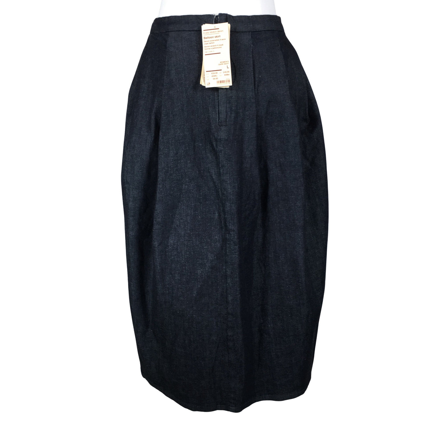 Unisex Muji - Denim skirt, size 40 - Blue (2)