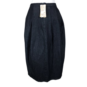 Unisex Muji - Denim skirt, size 40 - Blue (2)