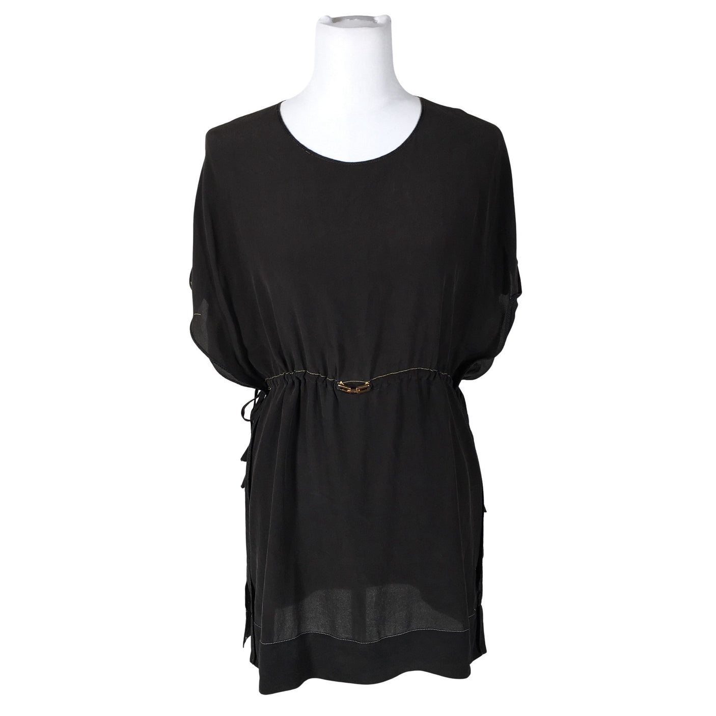 Unisex Fendi - Schiffon dress, size 38 - Black (1)