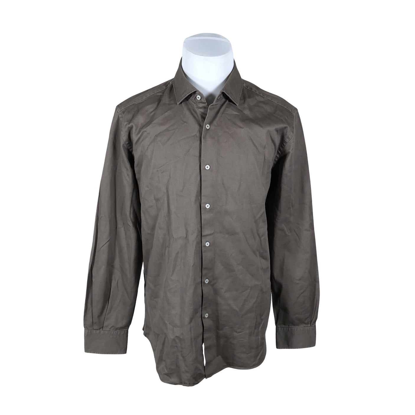 Unisex Massimo Dutti - Collared shirt, size XXL - Brown (1)
