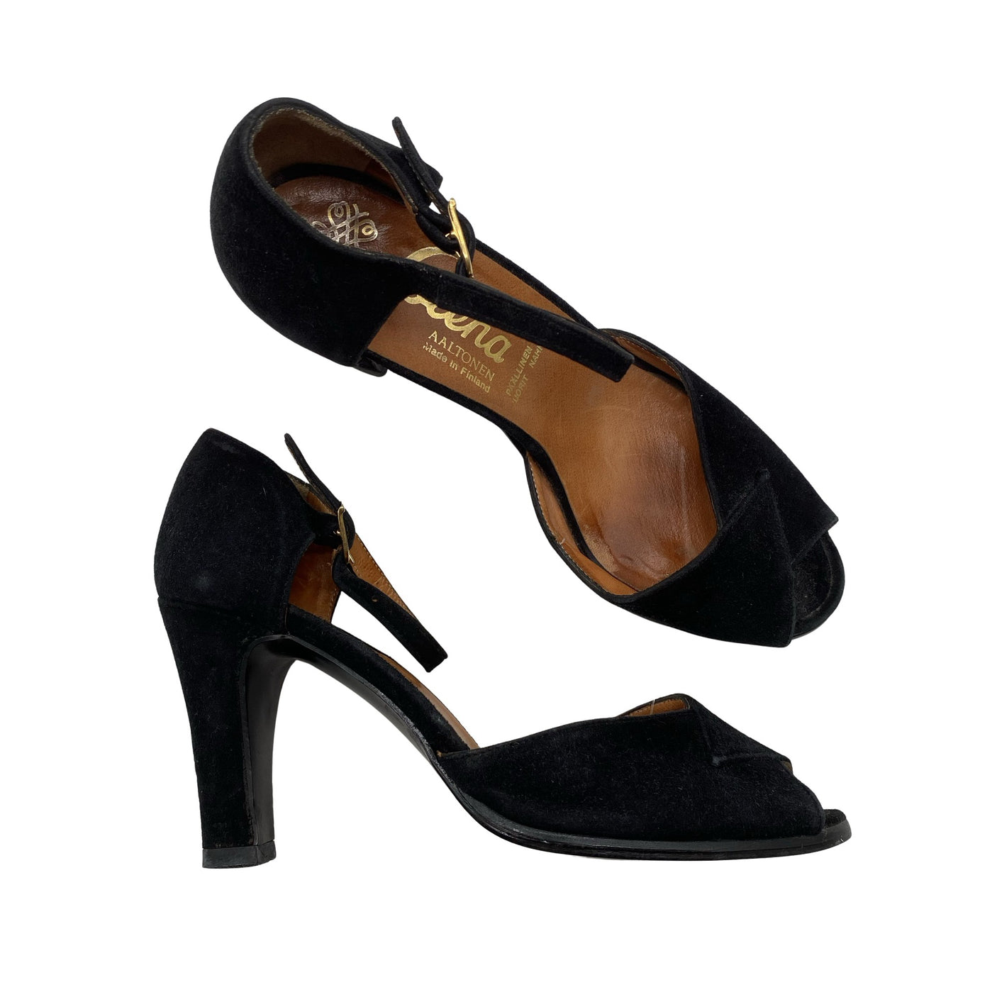 Unisex Aaltonen - Heeled sandals, size 34 - Black (1)