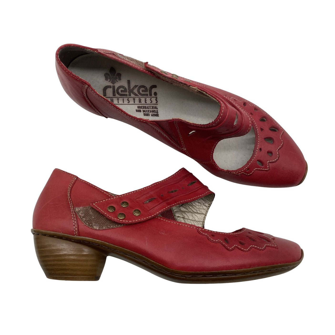 Unisex Rieker - High heels, size 38 - Red (1)