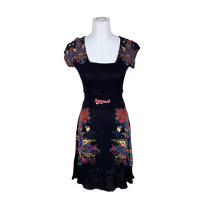 Unisex Desigual - Tricot dress, size 34 - Black (1)