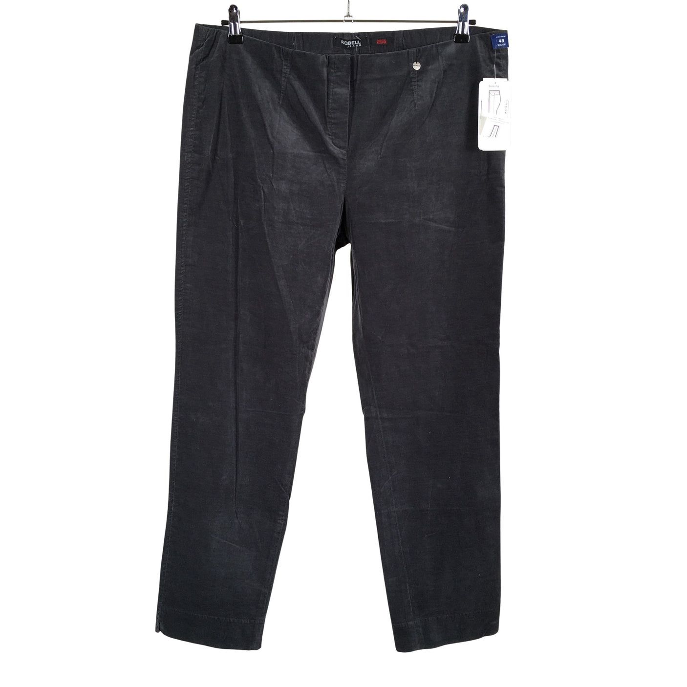 Unisex Robell - Velvet pants, size 48 - Gray (1)