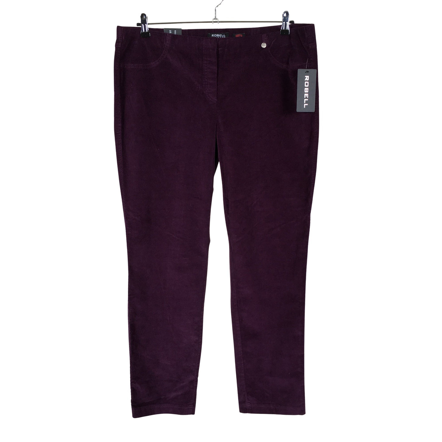 Unisex Robell - Velvet pants, size 48 - Violet (1)