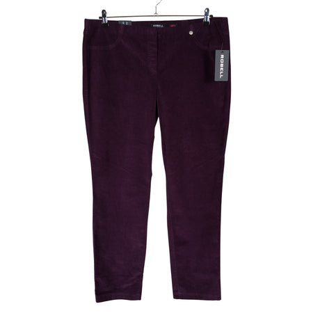 Unisex Robell - Velvet pants, size 48 - Violet ()