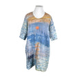 Unisex Prints on Linen - Dress, size 48 - Light blue ()
