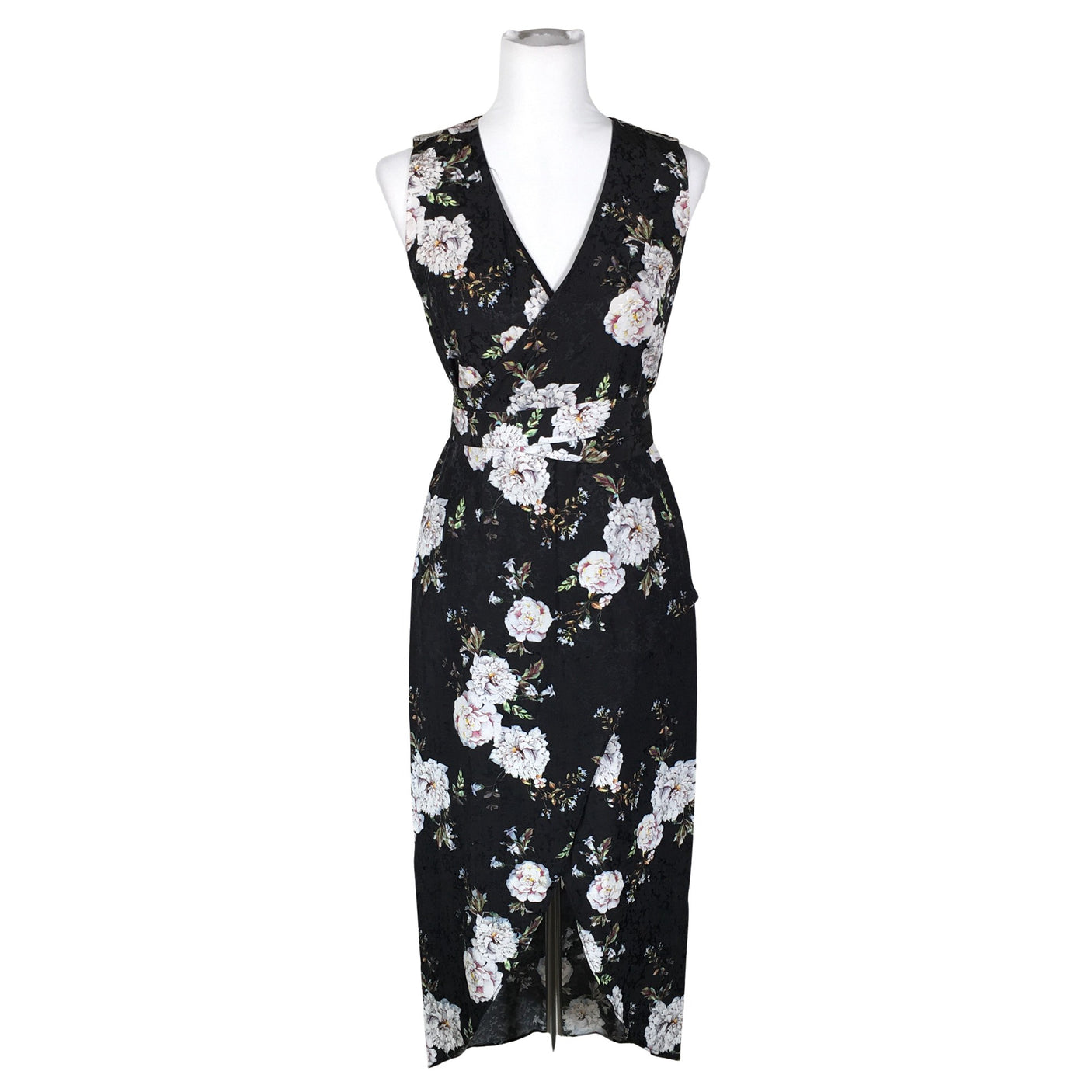 Unisex Forever New - Schiffon dress, size 36 - Black (1)