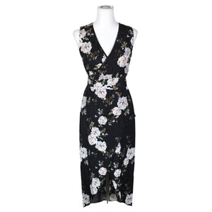 Unisex Forever New - Schiffon dress, size 36 - Black (1)