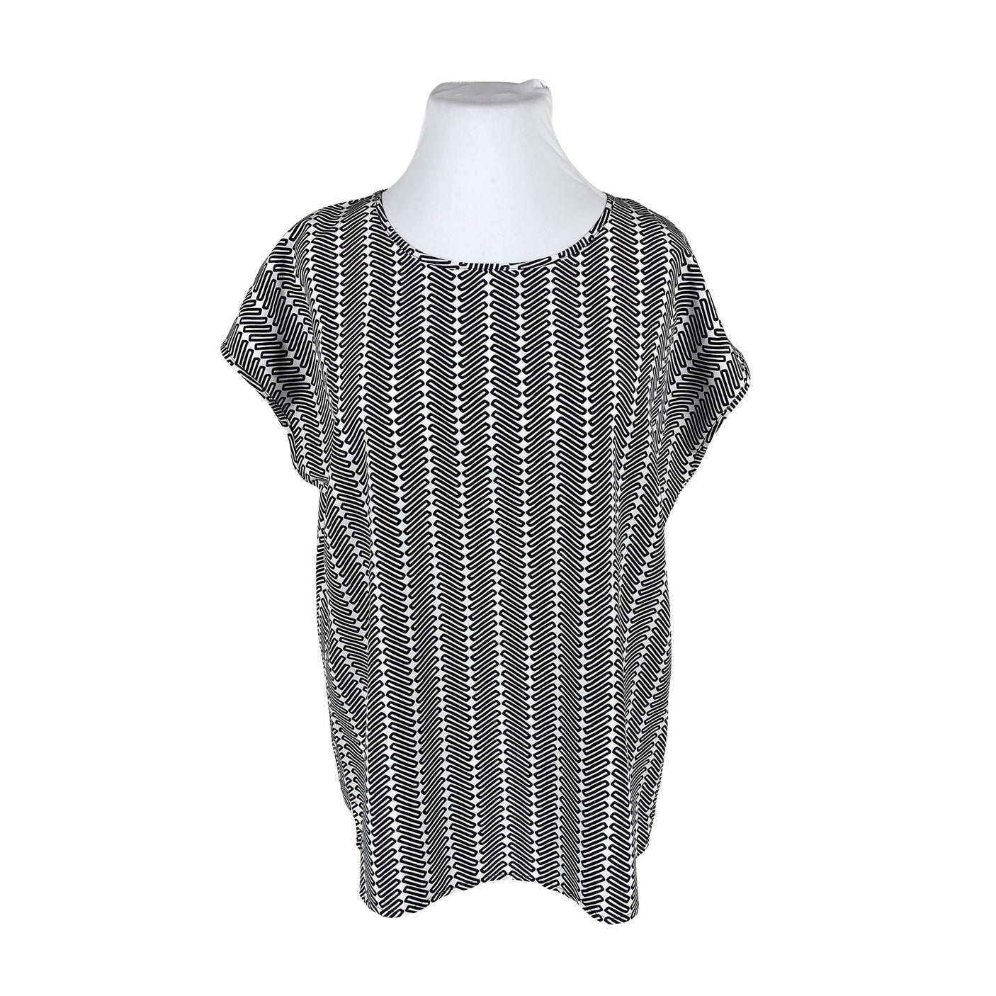 Unisex Global - Short-sleeved blouse, size 44 - White (1)