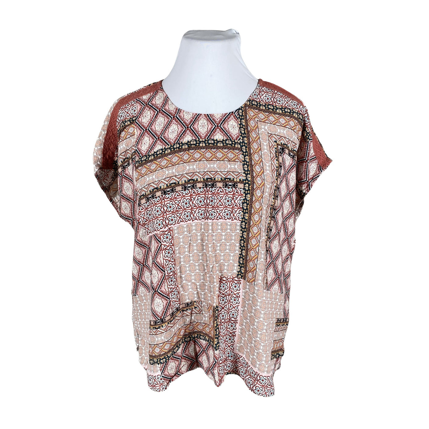 Unisex Ciso - Short-sleeved blouse, size 46 - Light pink (1)