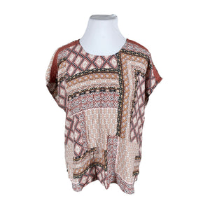 Unisex Ciso - Short-sleeved blouse, size 46 - Light pink (1)