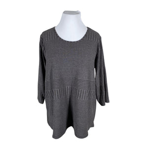 Unisex Zizzi - Knit tunic, size 50 - Gray (1)