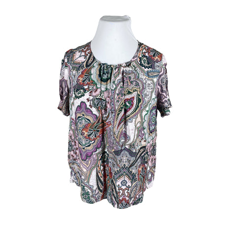 Unisex Gerry Weber - Short-sleeved blouse, size 46 - Violet ()