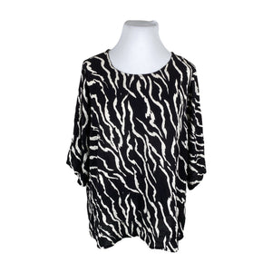 Unisex Kaffe - Short-sleeved blouse, size 52 - Black (1)