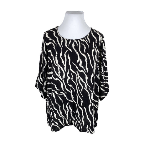 Unisex Kaffe - Short-sleeved blouse, size 52 - Black ()