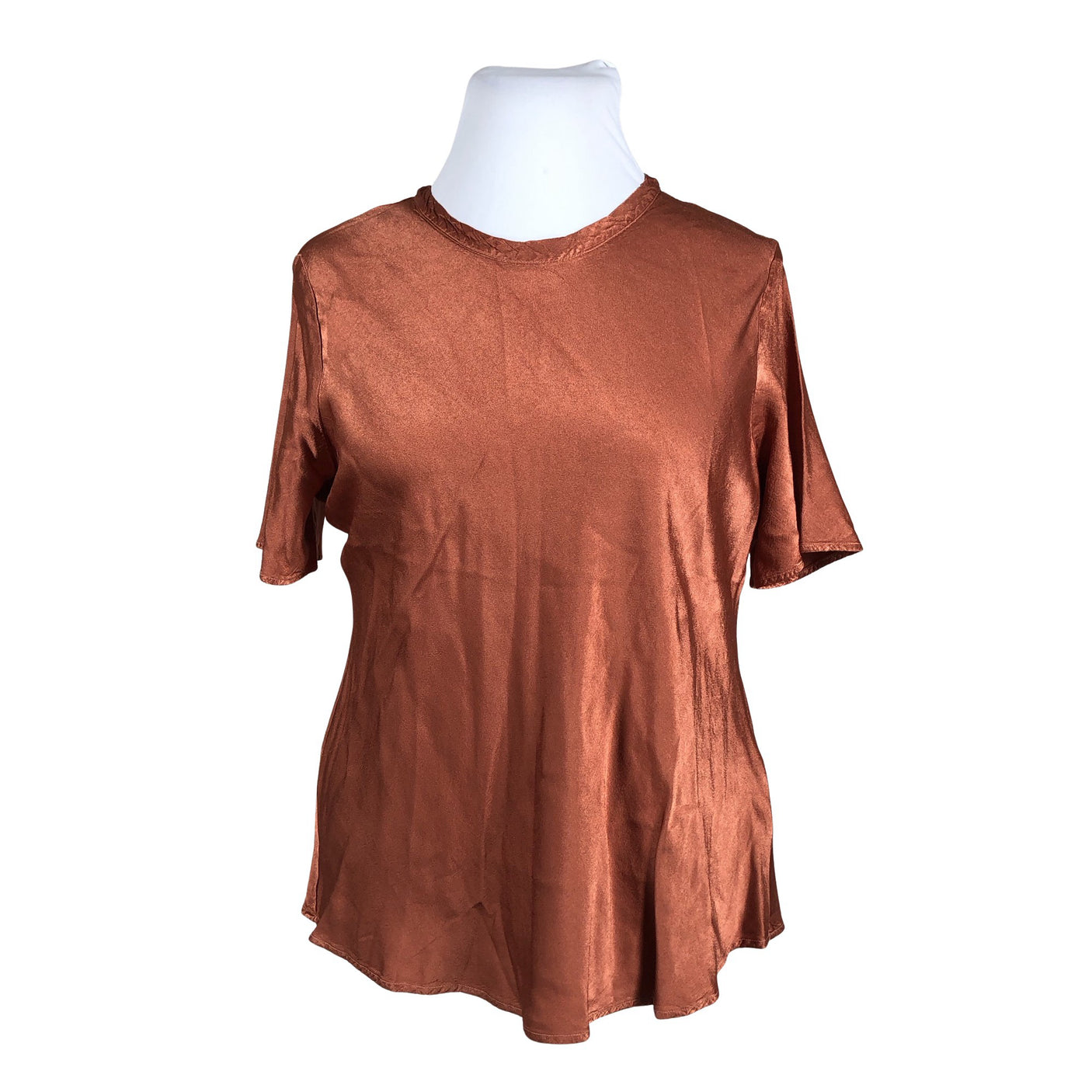 Unisex Ghost London - Short-sleeved blouse, size 46 - Brown (1)