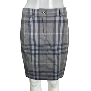 Unisex Burberry Brit - Fabric skirt, size 34 - Blue (1)