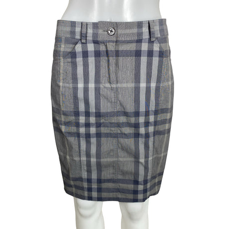 Unisex Burberry Brit - Fabric skirt, size 34 - Blue ()