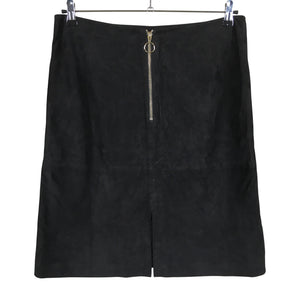 Unisex Cut & Pret - Leather skirt, size 42 - Black (2)