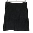 Unisex Cut & Pret - Leather skirt, size 42 - Black ()