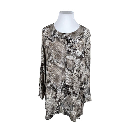 Unisex Ulla Popken - Blouse, size 46 - Gray ()