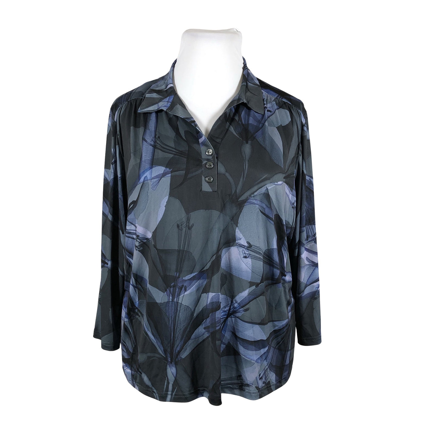 Unisex Hansmark - Tricot shirt, size 52 - Blue (1)