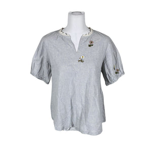 Unisex Ewa i Walla - Short-sleeved blouse, size 38 - Light blue (1)