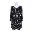 Unisex Happy Holly - Schiffon dress, size 40 - Black ()