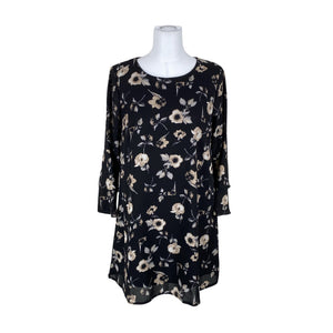 Unisex Happy Holly - Schiffon dress, size 40 - Black (1)