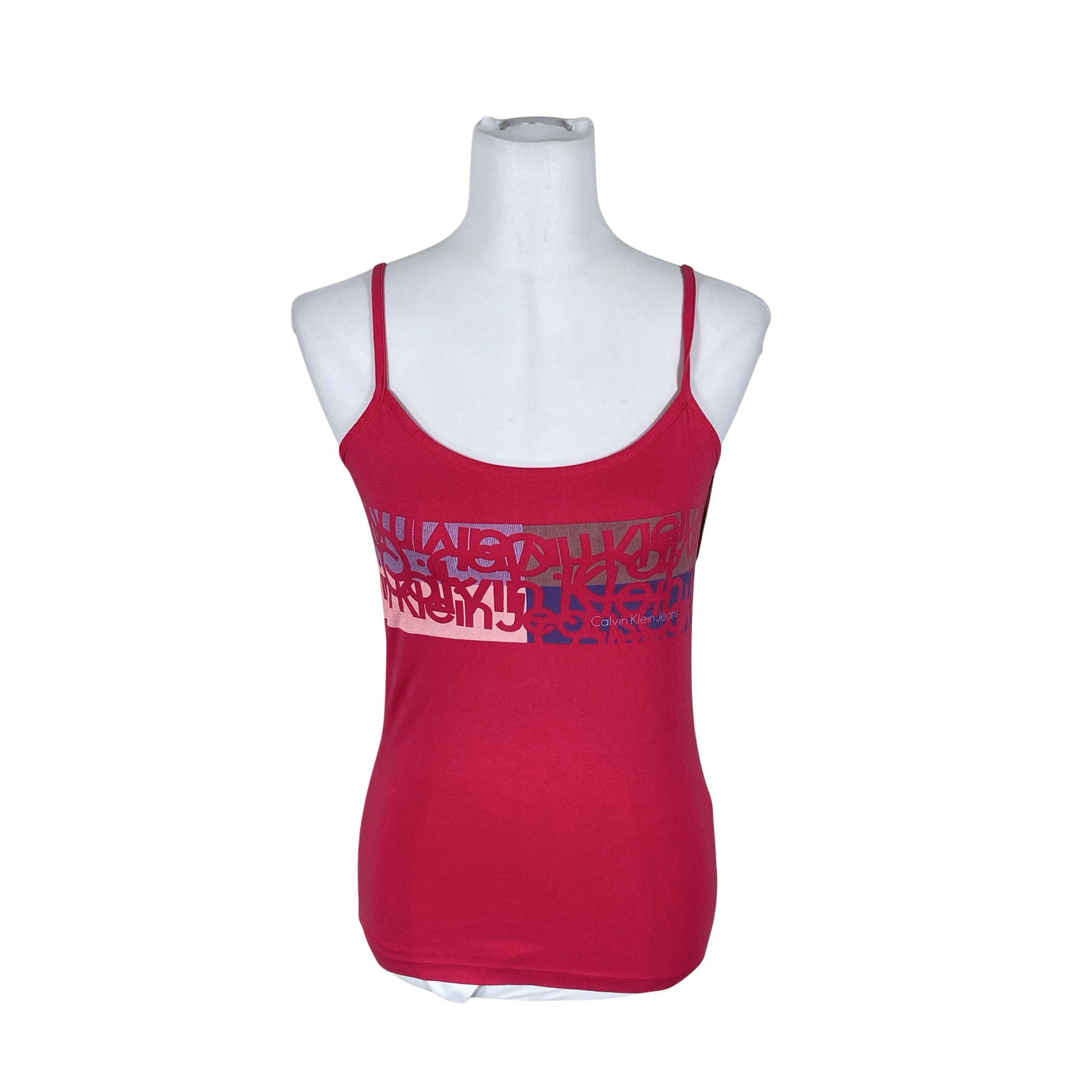Unisex Calvin Klein Jeans - Tricot tank top, size 38 - Pink (1)
