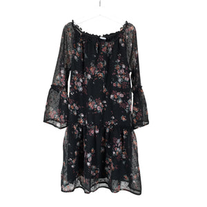 Unisex Lindex - Schiffon dress, size 146 - 152 - Black (1)