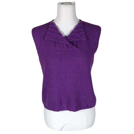 Unisex Handmade - Knit vest, size 38 - Violet ()