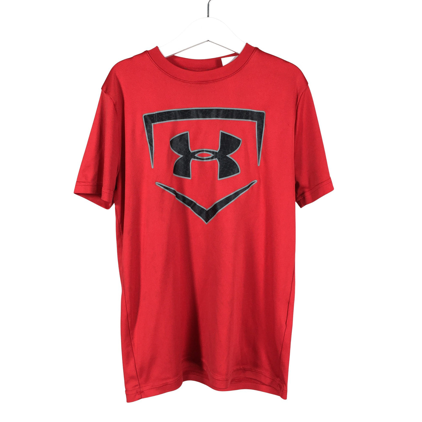 Unisex Under Armour - Sports shirt, short sleeve, size 152 - 158 - Red (1)