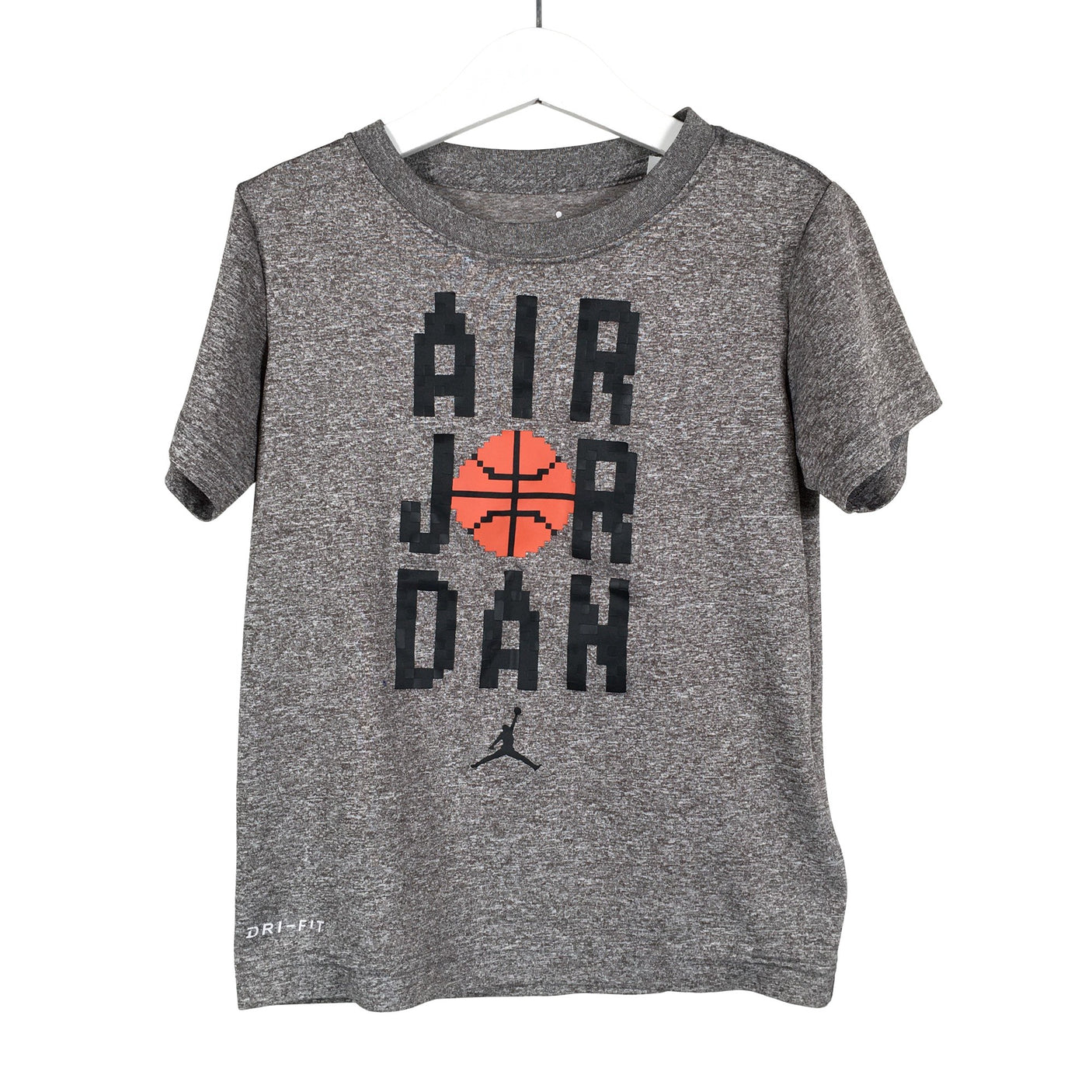 Unisex Jordan (Nike) - Sports shirt, short sleeve, size 116 - 122 - Gray (1)