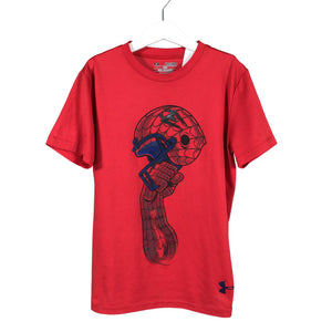 Unisex Under Armour - Sports shirt, short sleeve, size 140 - 146 - Red (1)