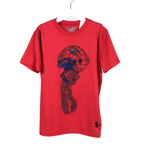 Unisex Under Armour - Sports shirt, short sleeve, size 140 - 146 - Red ()
